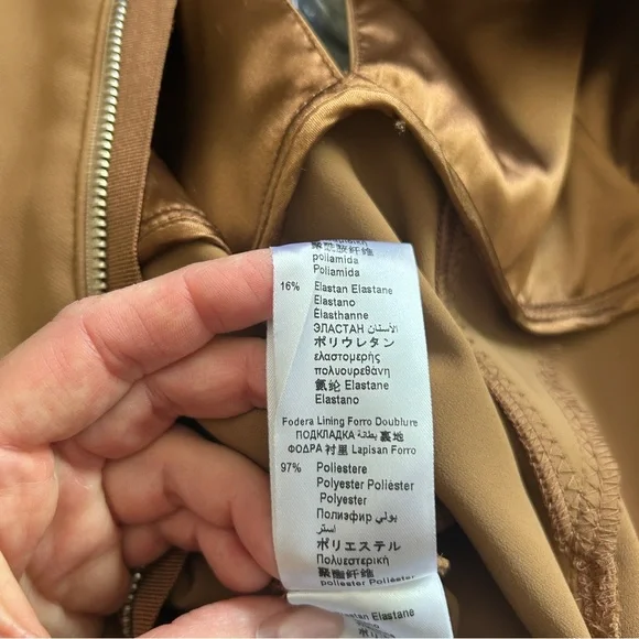 Elisabetta Franchi Abito Donna camel tan bodycon midi dress 40 EU or 6 usa - Picture 8 of 10